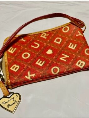 Dooney & Bourke Red Patterned Wristlet